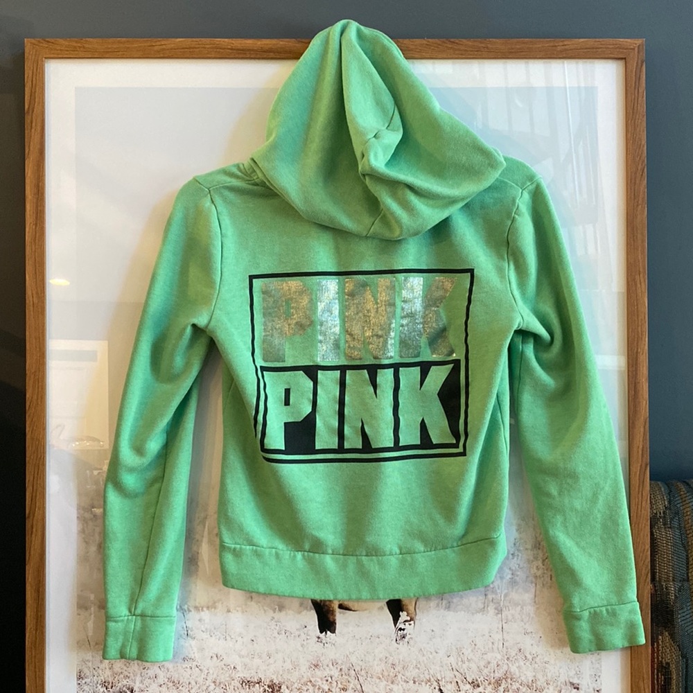 PINK Victoria’s Secret ZIP-UP PERFECT HOODIE Small